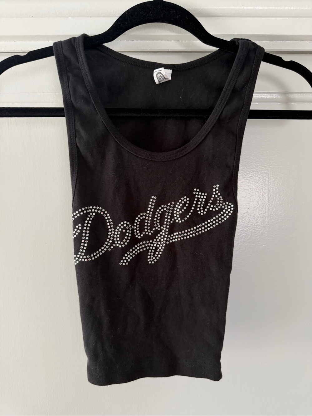 Dodgers Studded Black Tank Top